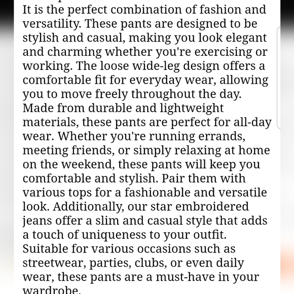 Star Embossed Loose Fit Jean's New Without tags Sz. M - Picture 7 of 10